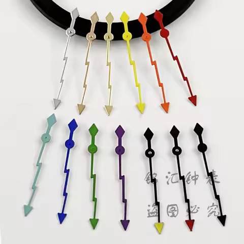NH35 13MM Silver Gold Black Red Green Hands Lightning Second Watches Needles Fit NH35 4R35 NH36 4R36