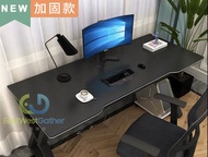 東西物聚 - 包安裝送貨電競枱電競桌電腦桌長160寬60高75黑腿黑色面板