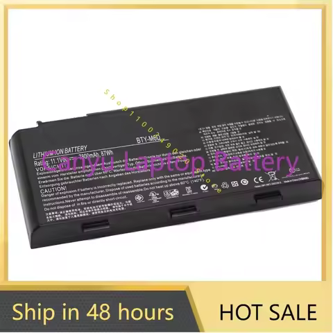 BTY-M6D for MSI GT60 GT70 GX780R GX680 GX780 GT780R GT660R GT663R GX660 GT680R GT783R 9CELLS 7800mAh
