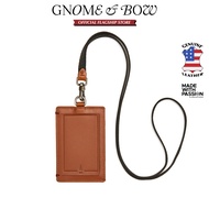 GNOME & BOW Book ID Card Holder Lanyard Women Men