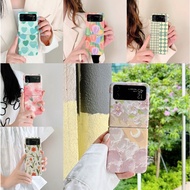 Samsung Z Flip 3 decal colorful flowers Phone Cases Samsung Folding Phone Cases zflip3 Creative painting Phone Cases Samsung Shockproof Covers