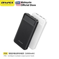 Awei P5K 10000mAh Powerbank Dual USB Port Slim Pawer Bank Portable Power Bank Awei Powerbank
