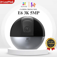 (Tặng Chân Đế) Camera Trong Nhà IP WIFI EZVIZ E6 3K 5MP - Xoay 360 Độ Tự Động Thu Phóng Al Người Và