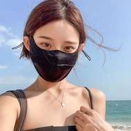 WJCk Tech. Sunscreen Mask Silk Uv Protection Women's Lightweight Mask Cover Full Face Driving Mulberry Silk Face Mask DG