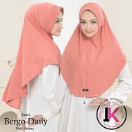 IK Hijab Bergo Daily Size L matt. Joya Premium Jersey, Cool, Soft, Not See-through, Comfortable to W