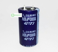 10000UF 50V 85C ELITE SIZE 25X45MM. สีน้ำเงิน ขาเขี้ยว คาปาซิเตอร์ CAPACITOR GM1H103MND2545