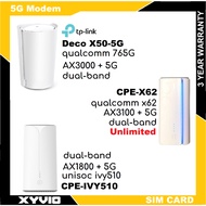 TP-Link Deco X50-5G / CPE X62 / CPE IVY510 Dual-Band 5G Modem  ( Deco X50-5G AX3000 | CPE-X62 | CPE-
