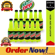 ✱ ▩ Mountain Dew Neon [1case] 12 bottles x 290 mL (MISMO SIZE) Pepsi Softdrinks Refreshment Product