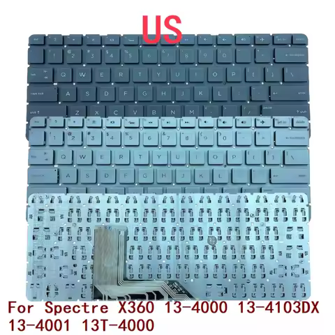 New US Laptop Backlit Keyboard For HP Spectre X360 13-4000 13-4103DX 13-4001 13T-4000 806500-DH1 MP-