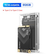ORICO MSATA SSD โซลิดสเตทไดรฟ์512G/1T/2TB SATA III 6Gbps ชุด DIY สำหรับแล็ปท็อปเดสก์ท็อปกล่องฮาร์ดดิ