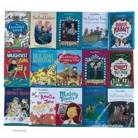 BOOKS OF15 Books The Classic Enid Blyton Collection Reading Book Young-Adult Novel book sets in engl