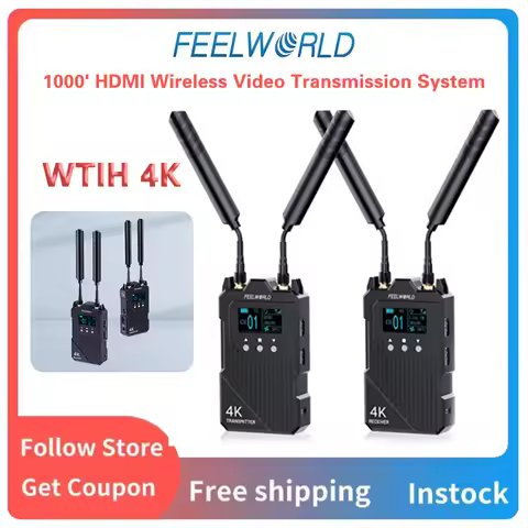FEELWORLD WT1H 4K Cinematic Shooting FEELWORLD WT1H 4K Wireless Video Transmit Dual HDMI Talkback In