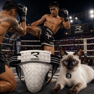 Groin Guard Lelaki Pelindung Sukan Hoki Rugby Muay Thai Gym