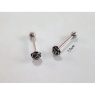 ROSE-SHAPED BLADE RINGS/MEDICAL STEEL RINGS Fake Nose Ring Fake Piercing Nose Ring Fake