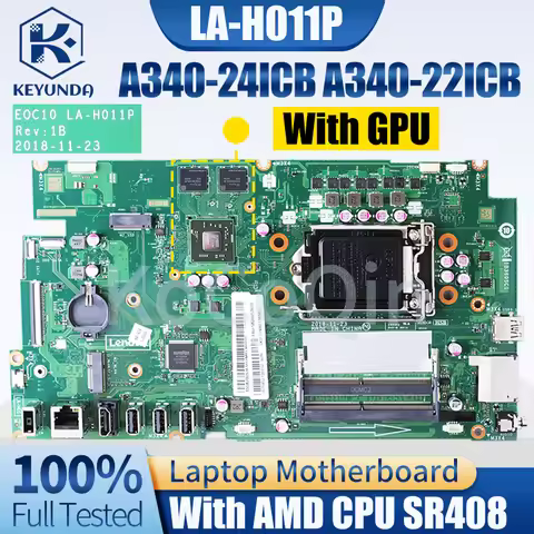 For Lenovo AIO A340-24ICB A340-22IC Notebook Mainboard 11S01LM716ZZZ 71NH0138045 LA-H011P UMA DIS Al