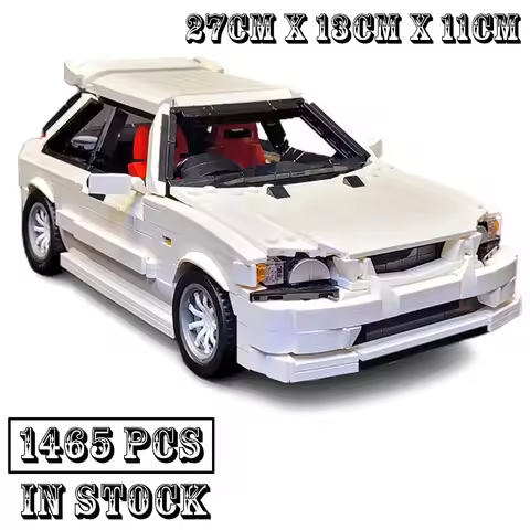 New 90s Civic Type-R (EK9) MOC-152864 Race Car Model Buiding Creators Block Bricks Educational Toys 