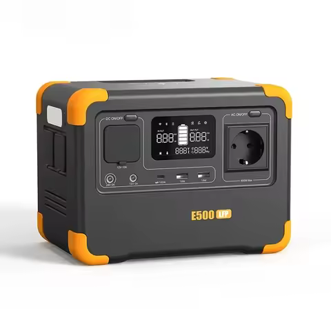 Portable E500LFP Home Backup Power Station 600Wh Travel LiFePO4 Battery 576wh Solar Generator