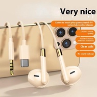 2025 baru 9D Surround Bass Hifi Earphone Kabel Dengan Mic Sport Gaming Musik Headphone 3.5MM /tipe-c