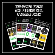 K-POP EXO DON'T FIGHT THE FEELING VER. STICKER PACK EXO DON'T FIGHT THE FEELING STICKER EXO DONT FIG
