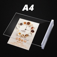 Bảng Menu Mica Để Bàn Đế Trắng Menu Mã QR CODE Để Bàn Mica Kích Thước A4 A5 A6