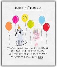 70th birthday card, 70th birthday card, age 70 birthday card, 70th birthday card for her, funny birt