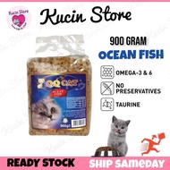 QQ CAT 900gram OCEAN FISH Flavor Dry Cat Food Malaysia Low Price Food Budget Cat Dry Food Pet Food