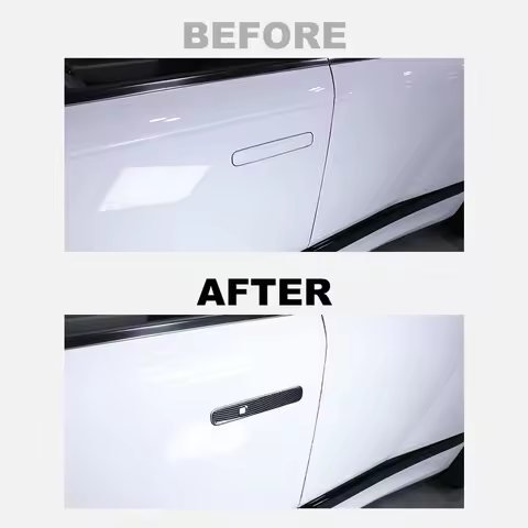 4PCS Black Exterior Door Handle Decoration Cover Trim For Hyundai IONIQ 9 2025 2026 LHD/RHD Exterior