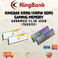 [KINGBANK KRRB/KRRW SOARBLADE DDR5] 32GB 6000MHZ/6400MHZ CL30 (16GB*2) #LIFETIME WARRANTY