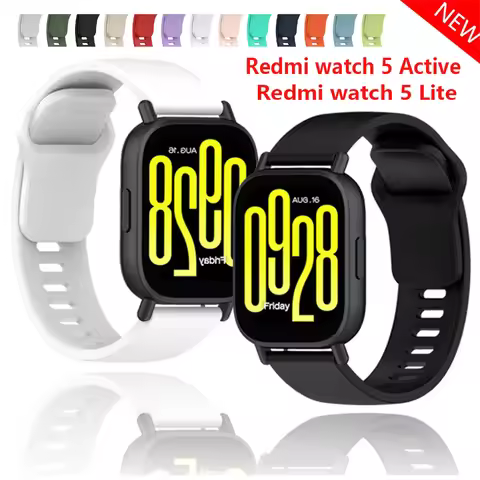 Official Silicone straps For Redmi Watch 5 Active/Lite strap smartwatch sports wristbelt Accessories