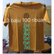 BIGSIZE T-SHIRTS FOR MEN 2XL 3XL 4XL 5XL 6XL 7XL/JUMBO DISTRO T-SHIRTS 2XL 3XL 4XL 5XL 6XL 7XL/3 PCS
