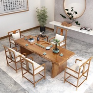 Kung Fu Tea Table Tea Table Meeting Guest New Chinese Style Large Board Solid Wood Living Room Offic