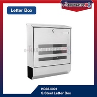 Letter Box Stainless Steel Outdoor Peti Surat Rumah Mail Box Post Box 不锈钢信箱