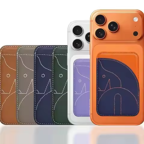 Mage Safe, Leather Card Holder Magnetic Bag Magnetic Phone Case ID Bag NFC Accessories, ID Card Stor