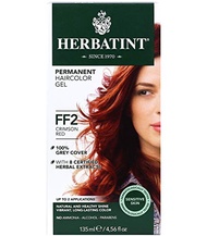 Herbatint Permanent Haircolor Gel, FF2 Crimson Red, Alcohol Free, Vegan, 100% Grey Coverage - 4.56 o