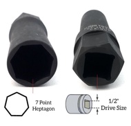 Sport Rim 7Point Impact Box Socket / Haptagon Nut 7Point Wheel Nut Socket For CAR Automotive Sector