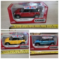 【Mini Cooper 回力車】全新三種顏色 1:28寶馬“Mini”回力玩具模型車 1:28 bmw mini cooper s pullback toys car
