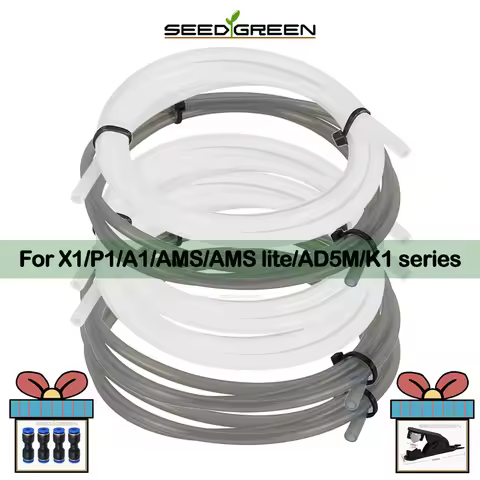 For Bambu Lab Ptfe Tube 2 5mm 4mm P1S P1P AMS A1 Mini 3D Printer Teflonto Pipe X1C Bambulab Ptfe Tub