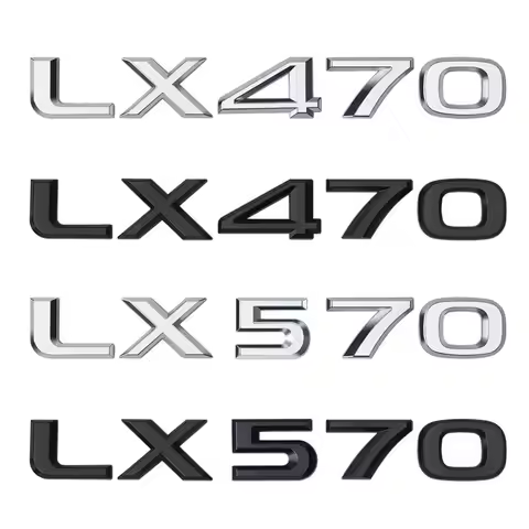 For Lexus refit trunk tail letter emblem displacement labal car stickers LX470 LX570 GX400 GX470 num