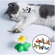 Electric Toy Rolling Flying Bird Cat Toy Butterfly Bird Interactive Flying Bird Toy