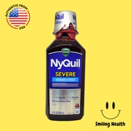 Vicks NyQuil Severe Max Strength Berry Flavor, 12 fl. oz. / 354 ml