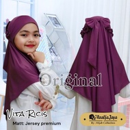Vita viral hijab back ricis age 5-10 years beautiful quality hijab