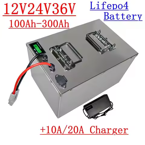 Lifepo4 24V 100Ah 200Ah 12V 250Ah 280Ah 300Ah 36V 260Ah 280Ah 300Ah Lithium Battery for Trolling Mot