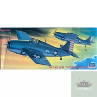 Hasegawa 1/72 F-4F-3 Wildcat Thatch And O'Hare Fighter Aircraft Model War Assembled