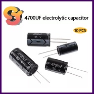 [Ready Stock Supply] 10PCS 4700UF In-Line Aluminum Electrolytic Capacitor 16v 25V 35V 50V Temperatur