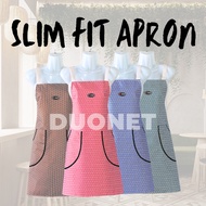 DUONET Apron Kitchen Apron Waterproof Oil Proof Appron Slim Fit Epron Wanita Kalis Air 围裙 圍裙 防水 防油