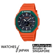[Watches Of Japan] G-Shock GA-2110SC-4ADR Ga2100 Sports Watch Men Watch Orange Resin Band Watch Ga2100