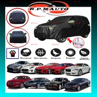 JAGUAR F TYPE 190T Black Zipper Design Jet Protection Car Cover Waterproof Sun-proof Selimut Kereta 