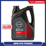 NEW PACKING (100% Original) Nissan 10W40 SN/CF Semi Synthetic Engine Oil (4L) 10W-40