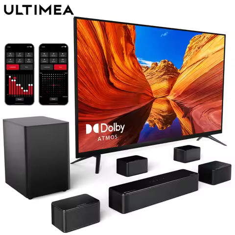 ULTIMEA 7.1 Surround Sound System Sound bar for TV with Dolby Atmos&APP Control, Home Cinema Bluetoo