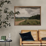Niche Combination Old Decorative Painting Foreign Trade Style American Retro Living Room Painting Cr